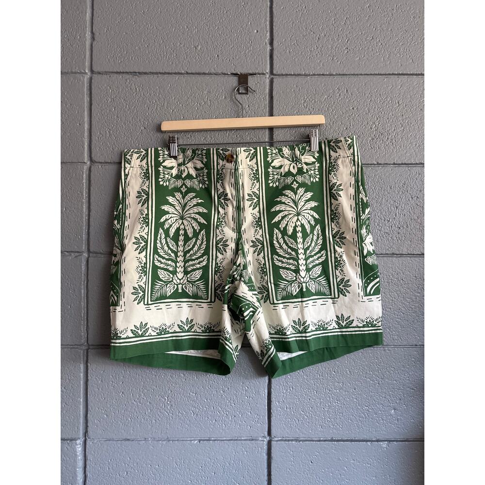 KATIENYC NWT Talbots Heritage Twill Relaxed Chino Short Tropical Damask size 16W - Picture 2 of 4
